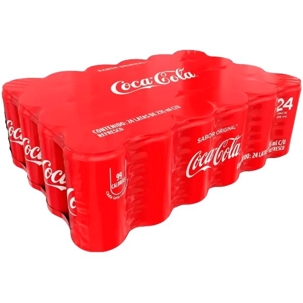 REFRESCO COCA-COLA REGULAR MINI LATA P/24 PZAS