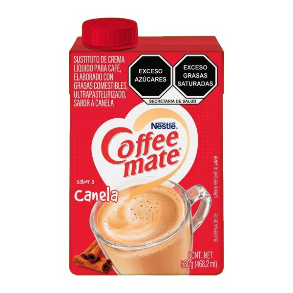 CREMA LIQUIDA P/CAFE COFFEMATE CANELA 530 GRS