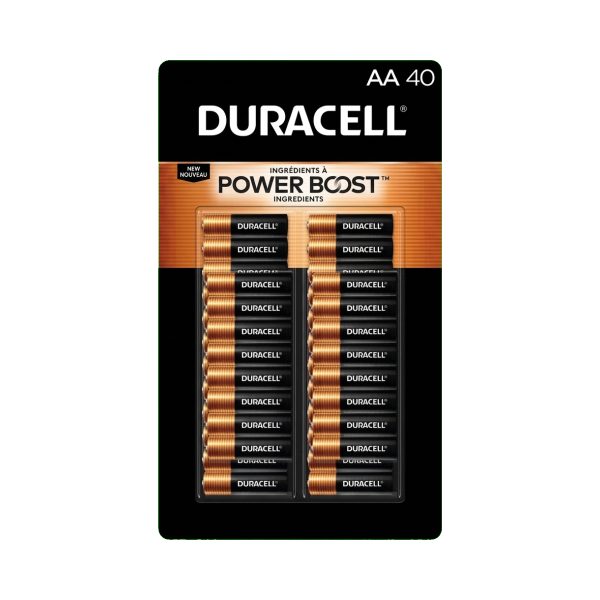 BATERIA ALCALINA DURACELL AA 40 PZAS POWER BOOST